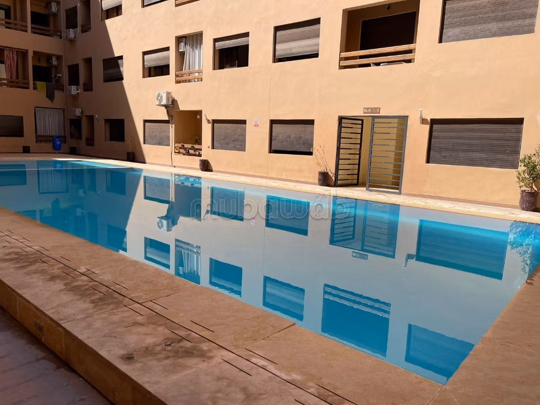 Location d'un appartement à Guéliz. 3 grandes pièces. Meublé