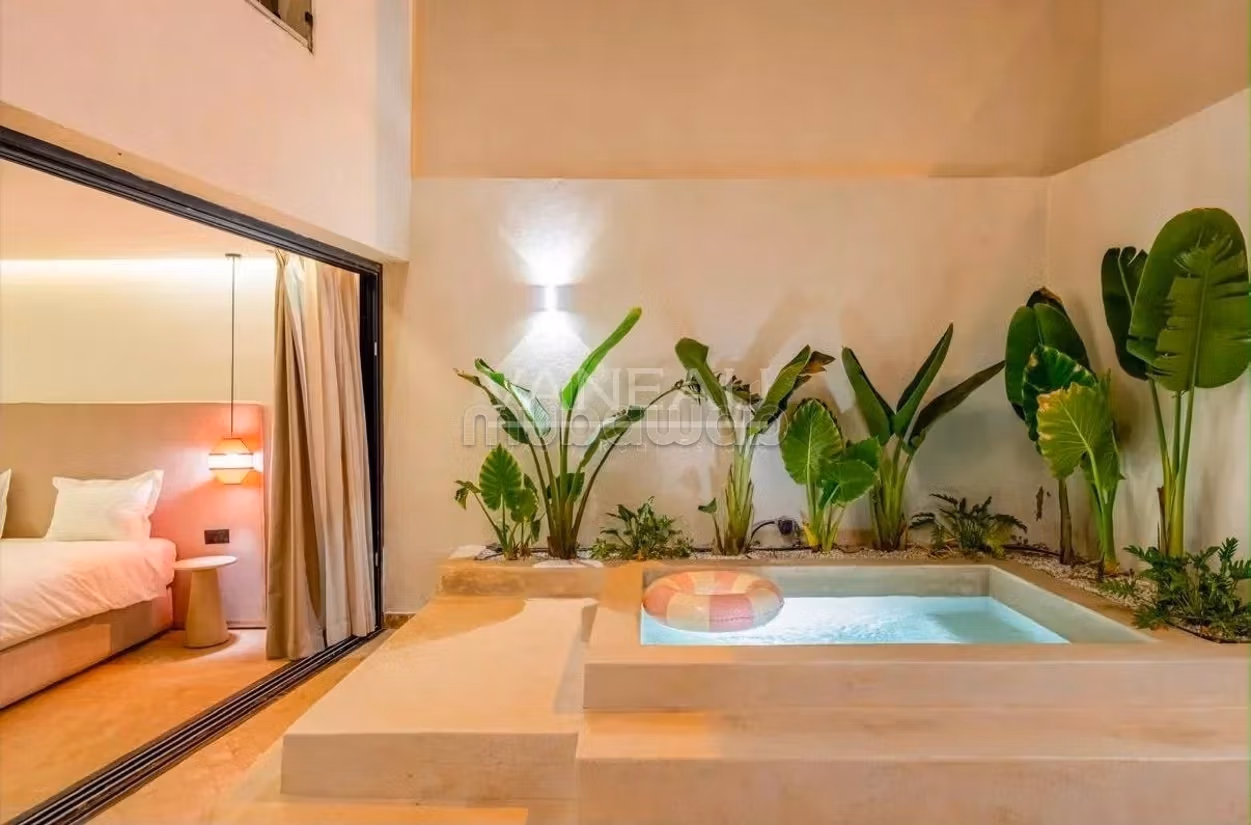 Villa contemporaine avec piscine et vue sur l’Atlas