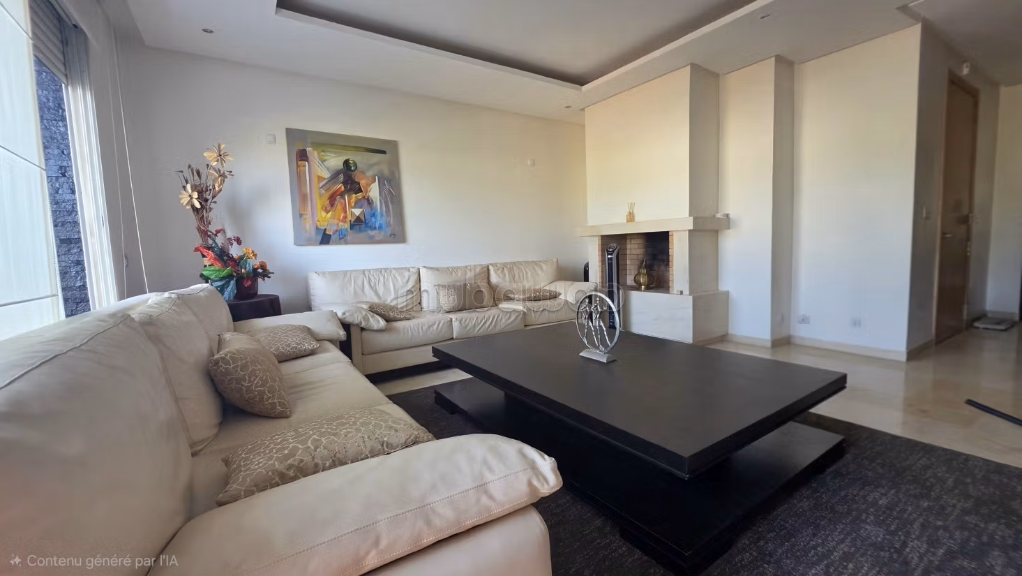 À louer meublé Spacieux appartement de 170 m² à Hay Riad