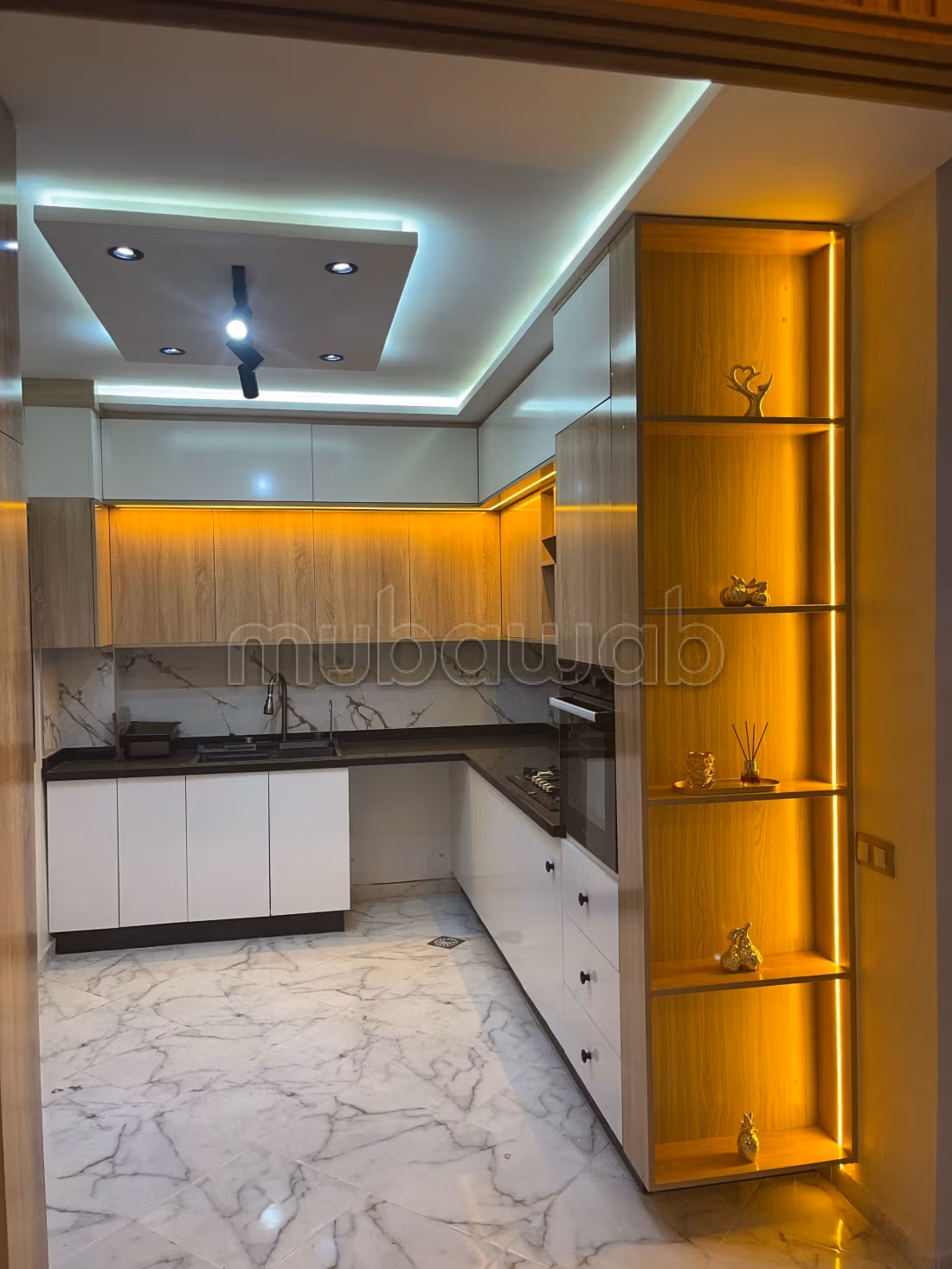 Apartamento nuevo en venta en Bouznika Superficie 107 m² cerca de la mezquita y la escuela privada sola en el piso condiciones de apoyo disponibles