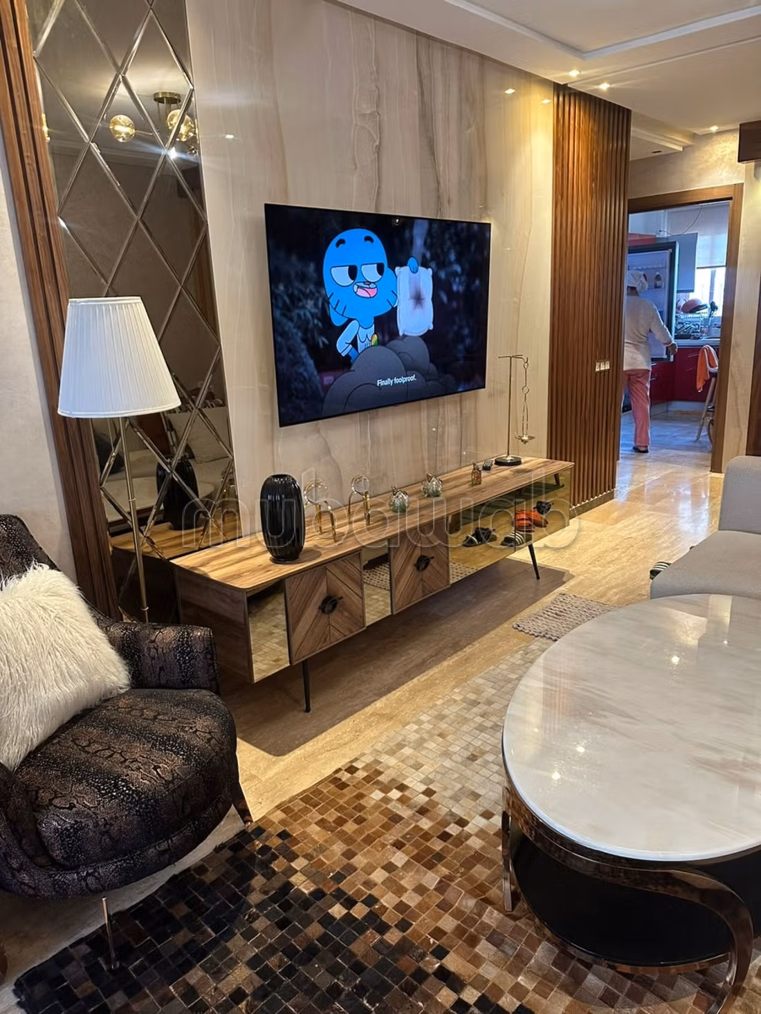 Appartement 3CH Moderne Meublé à Louer – Oulfa