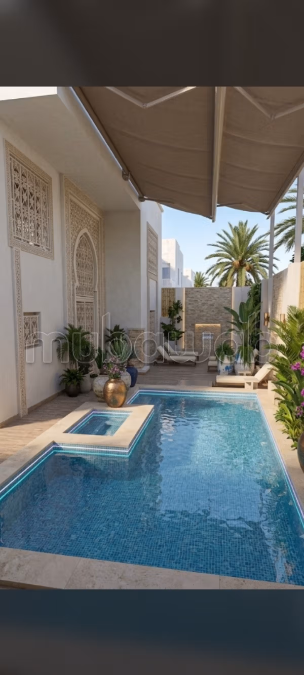 Villa di lusso in affitto ad Amilcar. Superficie totale 400 m². Arredato