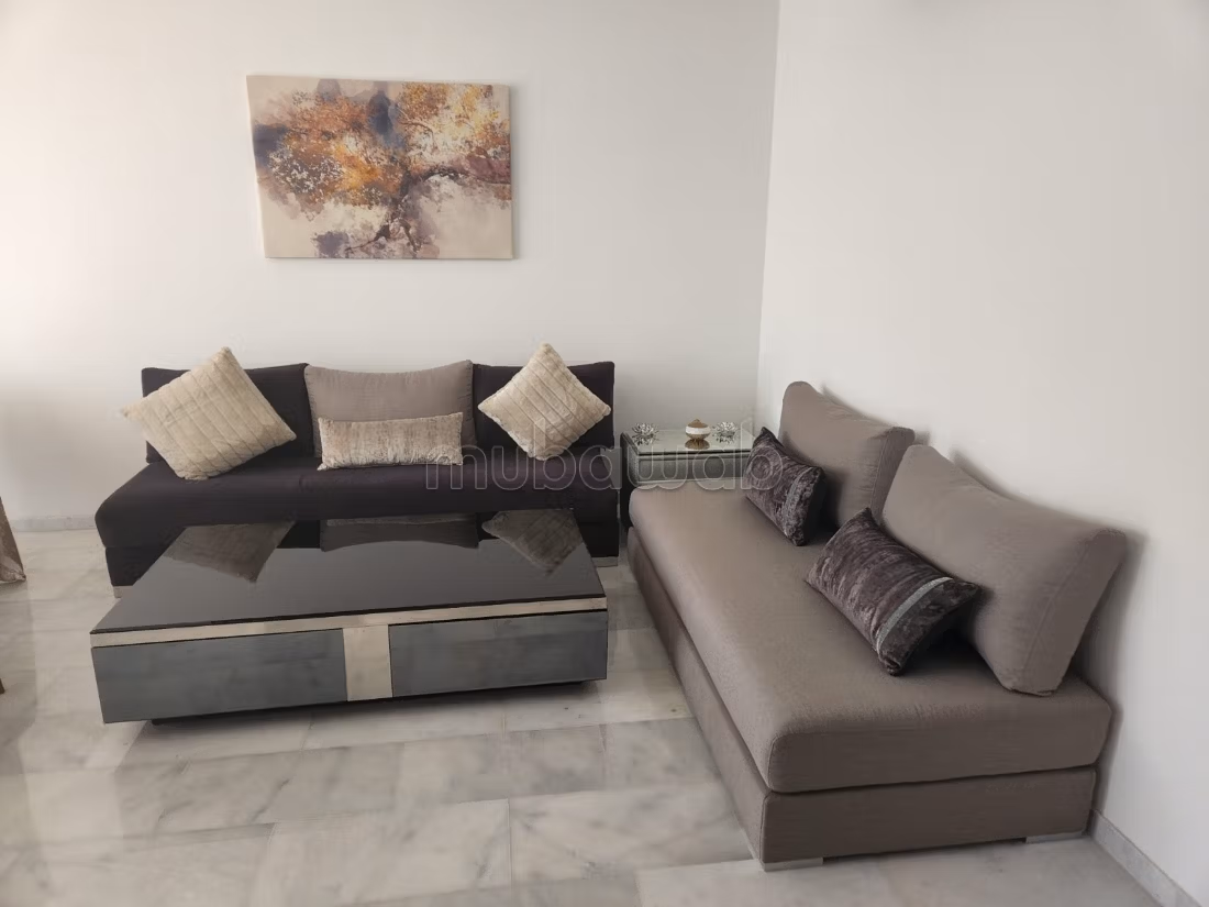 Louez cet appartement à Casablanca Finance City. 3 pièces. Meublé — 2