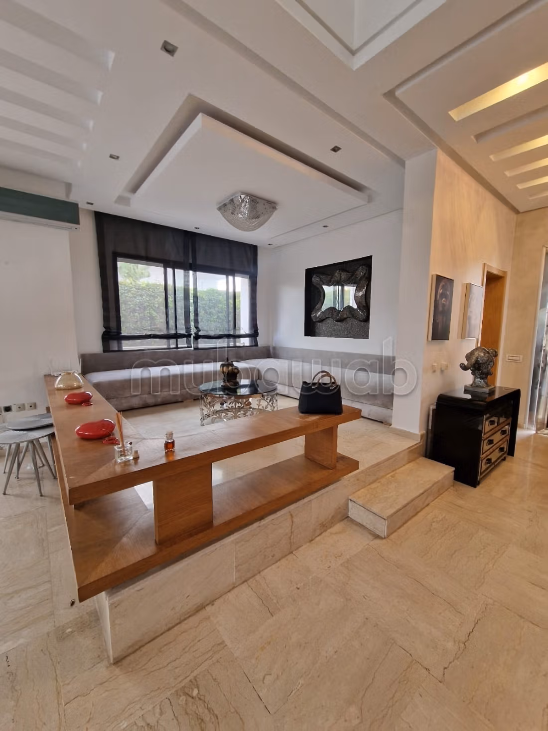 Furnished villa with pool next to Morocco Mall