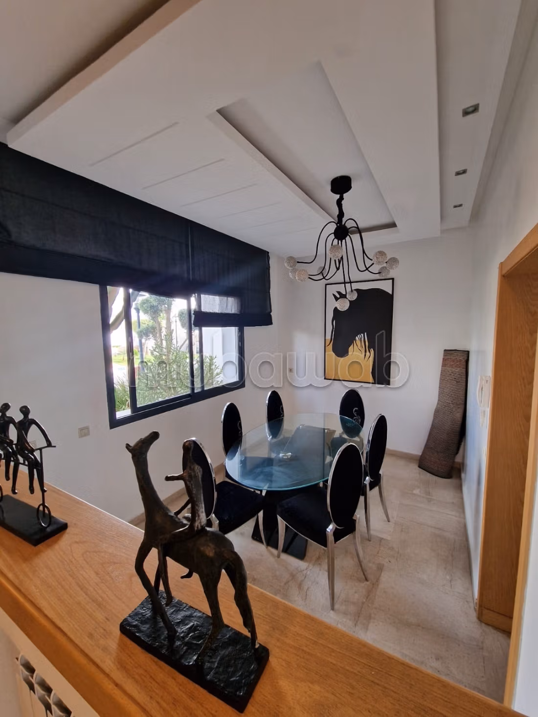 Furnished villa with pool next to Morocco Mall