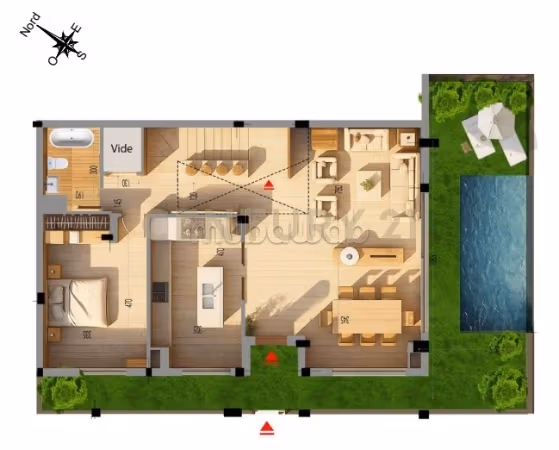 A vendre un duplex S4 aux Jardins de Carthage