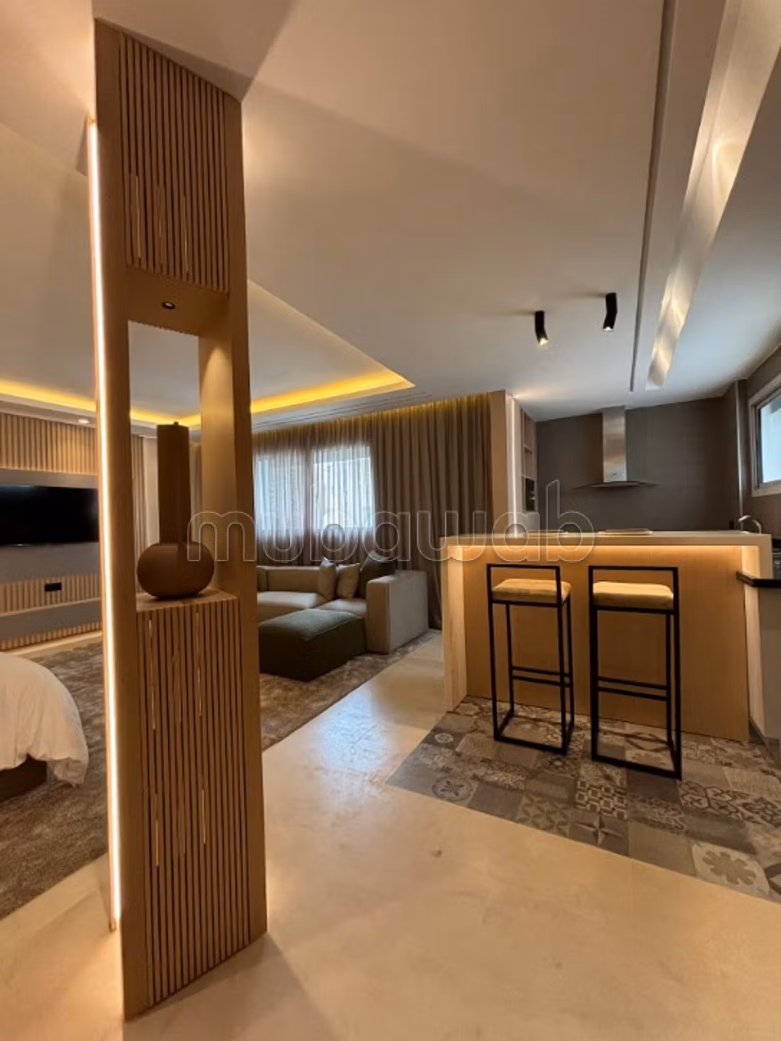 Studio Meublé de 60 m² au Haut Agdal avec Parking
