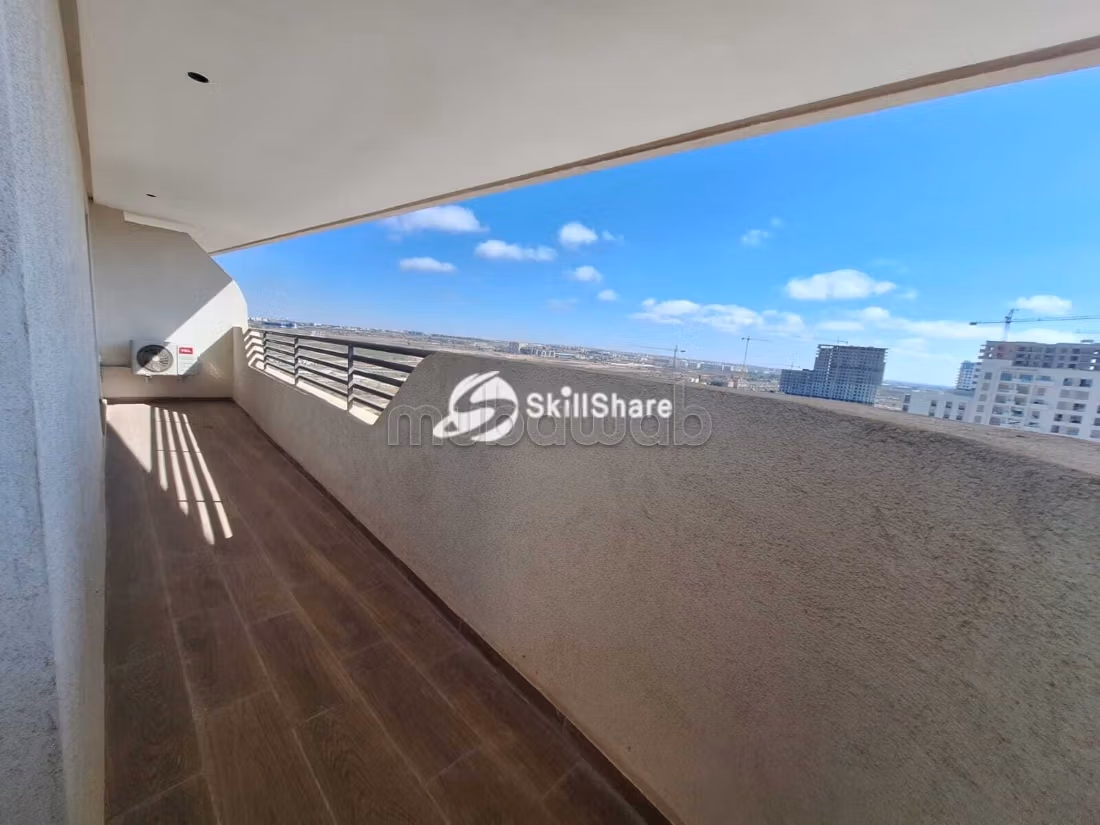 Nuovo studio con terrazza in affitto a Zenata con vista mare