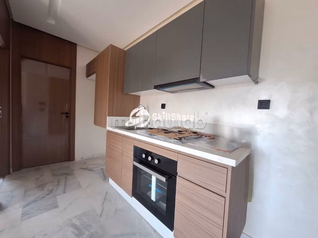 Nuovo studio con terrazza in affitto a Zenata con vista mare