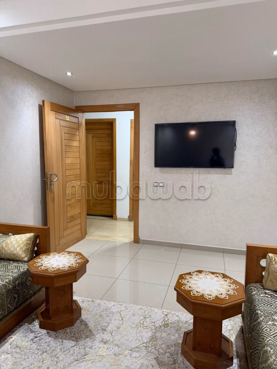 Bel appart a el mansouria, grand salon 2 chambres