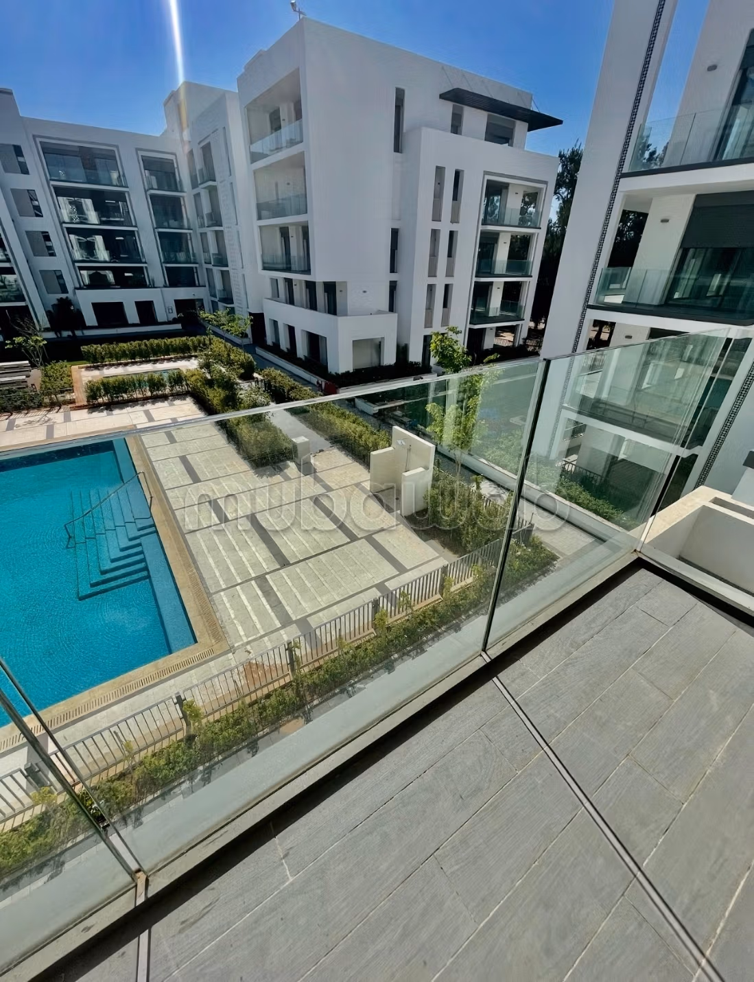 Location Appartement 1 Chambre Salon Vide – Résidence avec Piscine, Souissi Rabat — 3