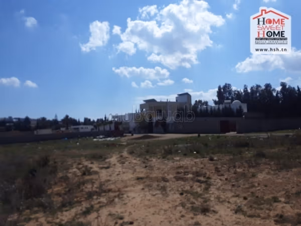 Villa land for sale in Bir Bouregba Hammamet