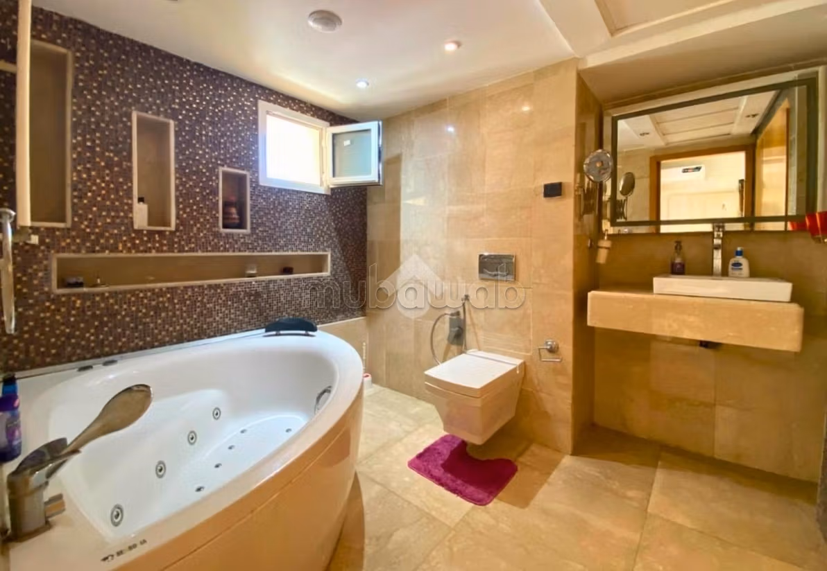 A furnished apartment is available for rent