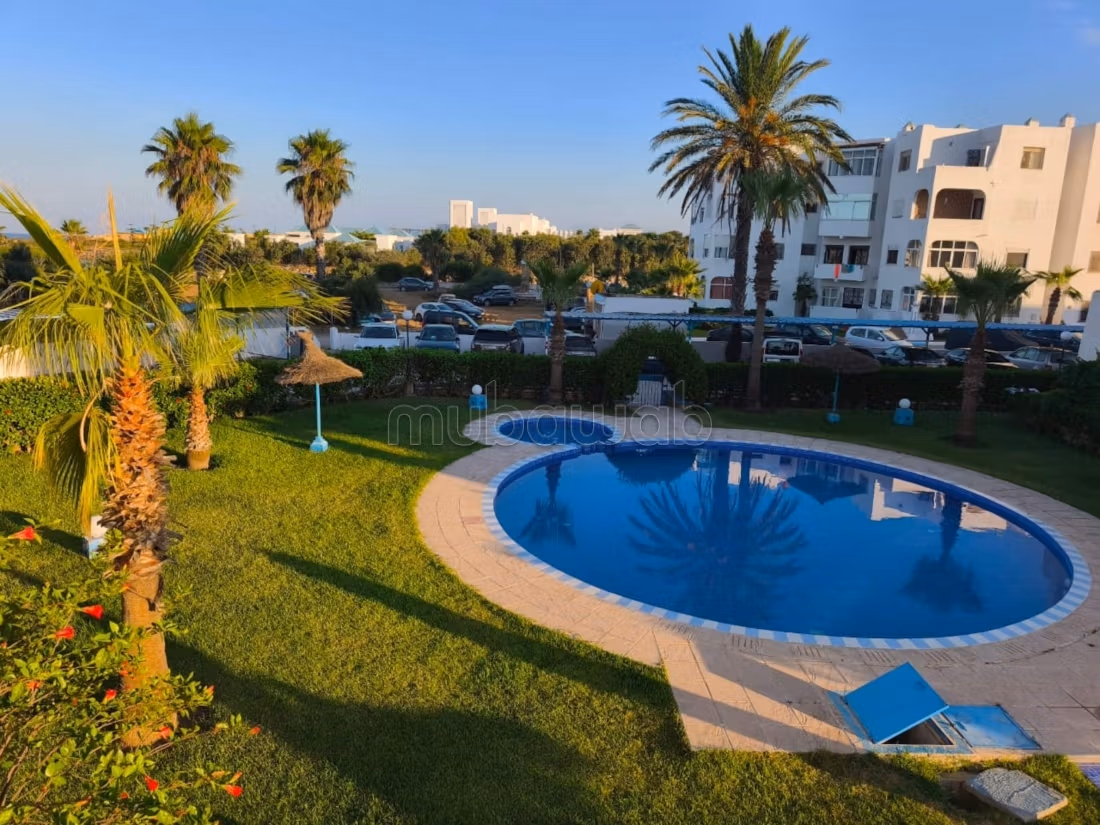 Mediterranean break between beach and pool