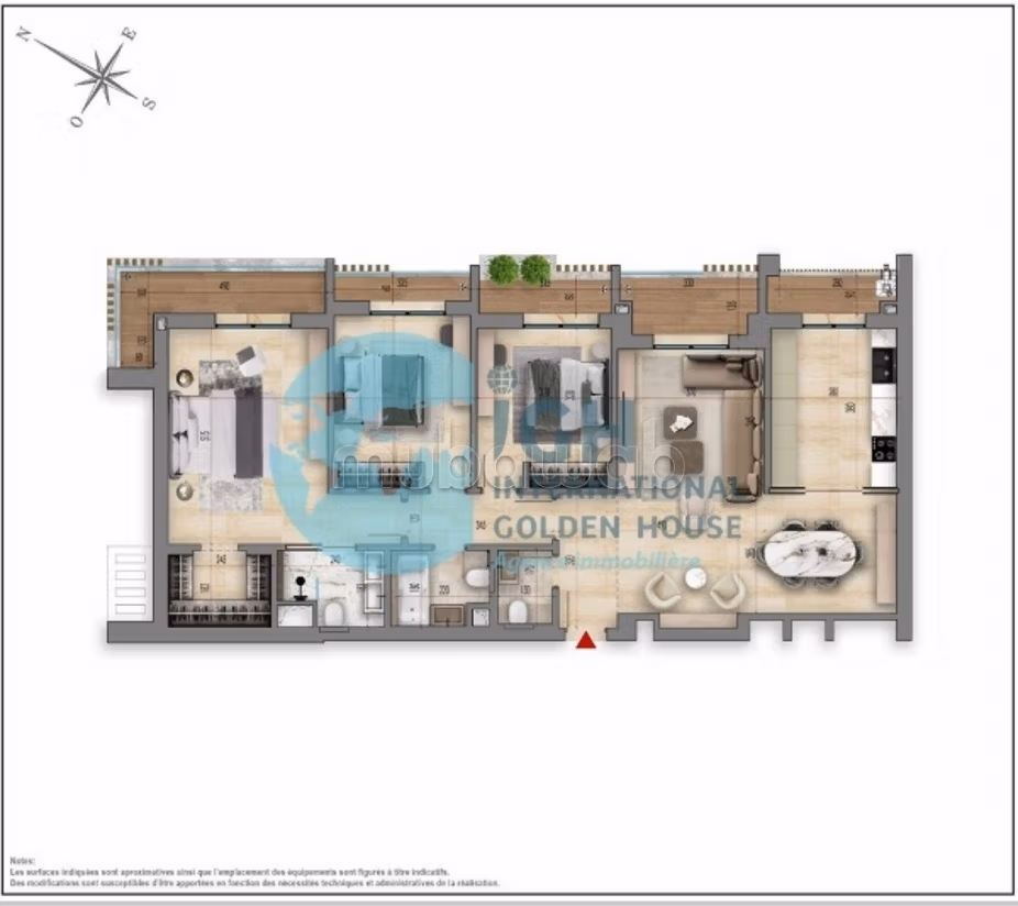 À louer – Appartement S2 haut standing en zone tou