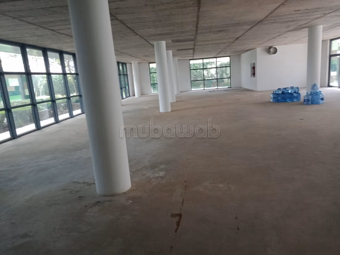 Location Bureau open space 1000m2 
Souissi