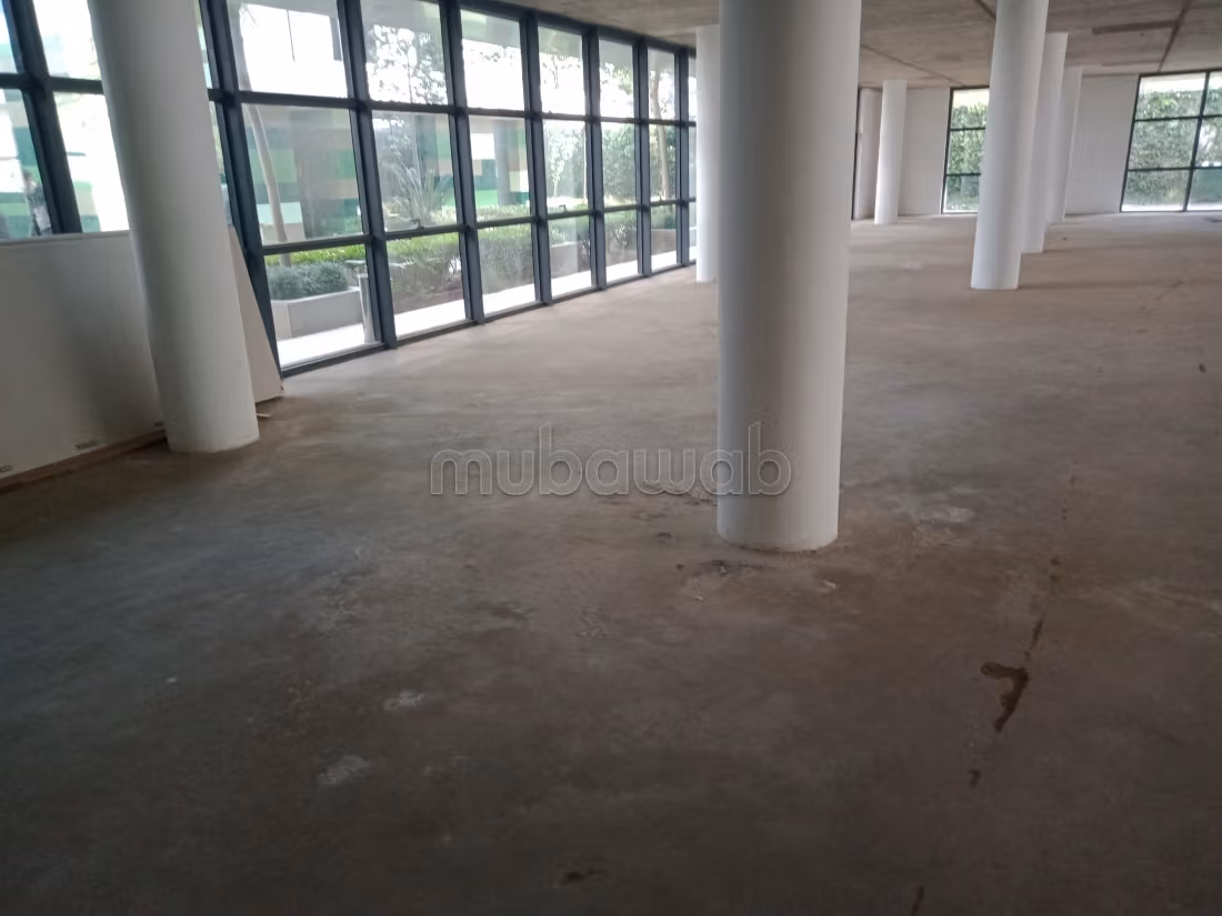 Location Bureau open space 1000m2 
Souissi