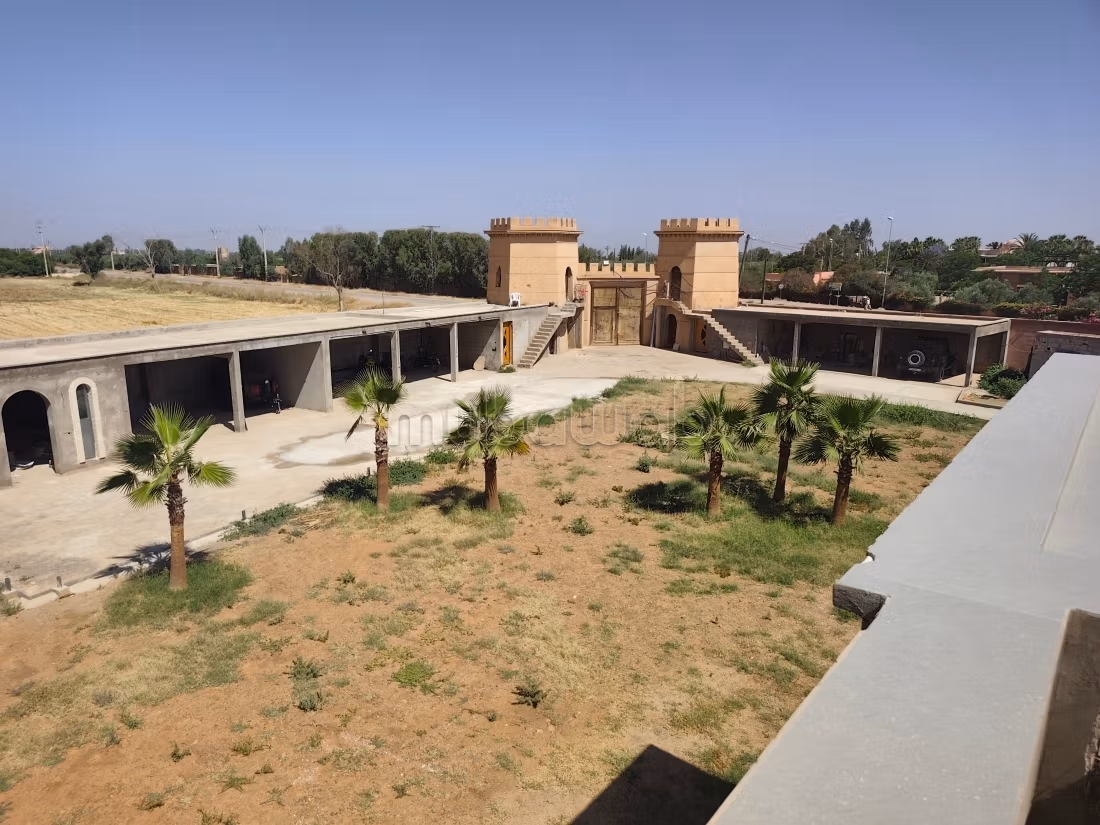 Guest palace for sale on Ourika Road Zaraba Canal. Total area 2500 m². Registered tourist project