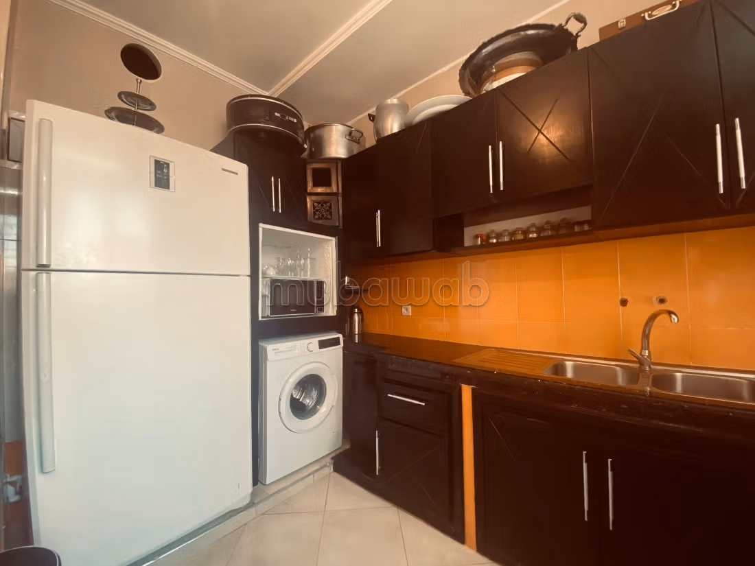 Location saisonnière à Agdal. 
Surface de 170 m². 
Service de concierge et climatisation