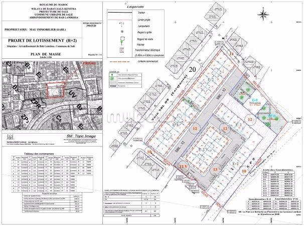 Beau terrain à la vente à Bab Sebta.
Superficie 93 m²