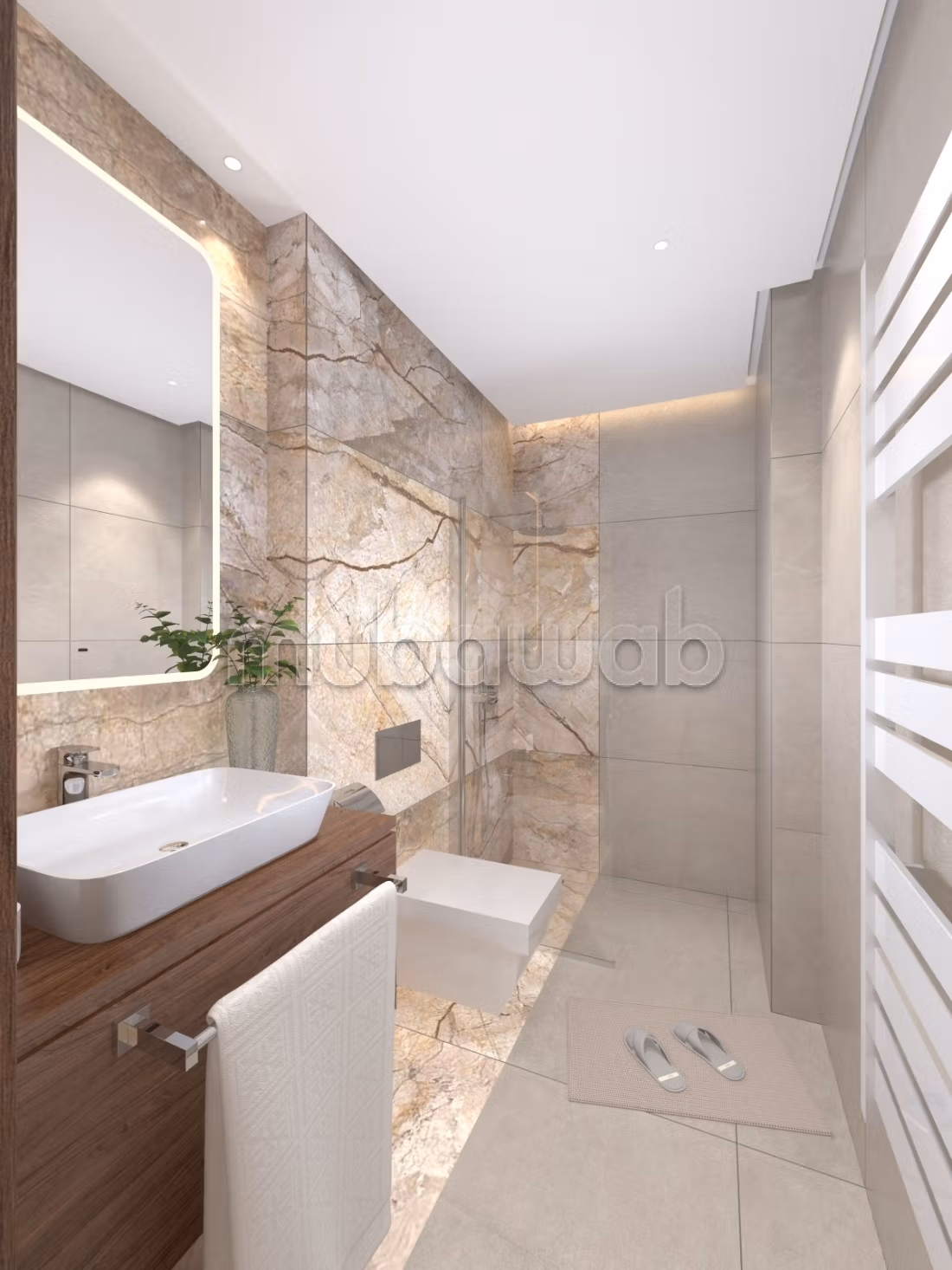S2 Apartment at Les Berges Du Lac 1. Total area 164 m²