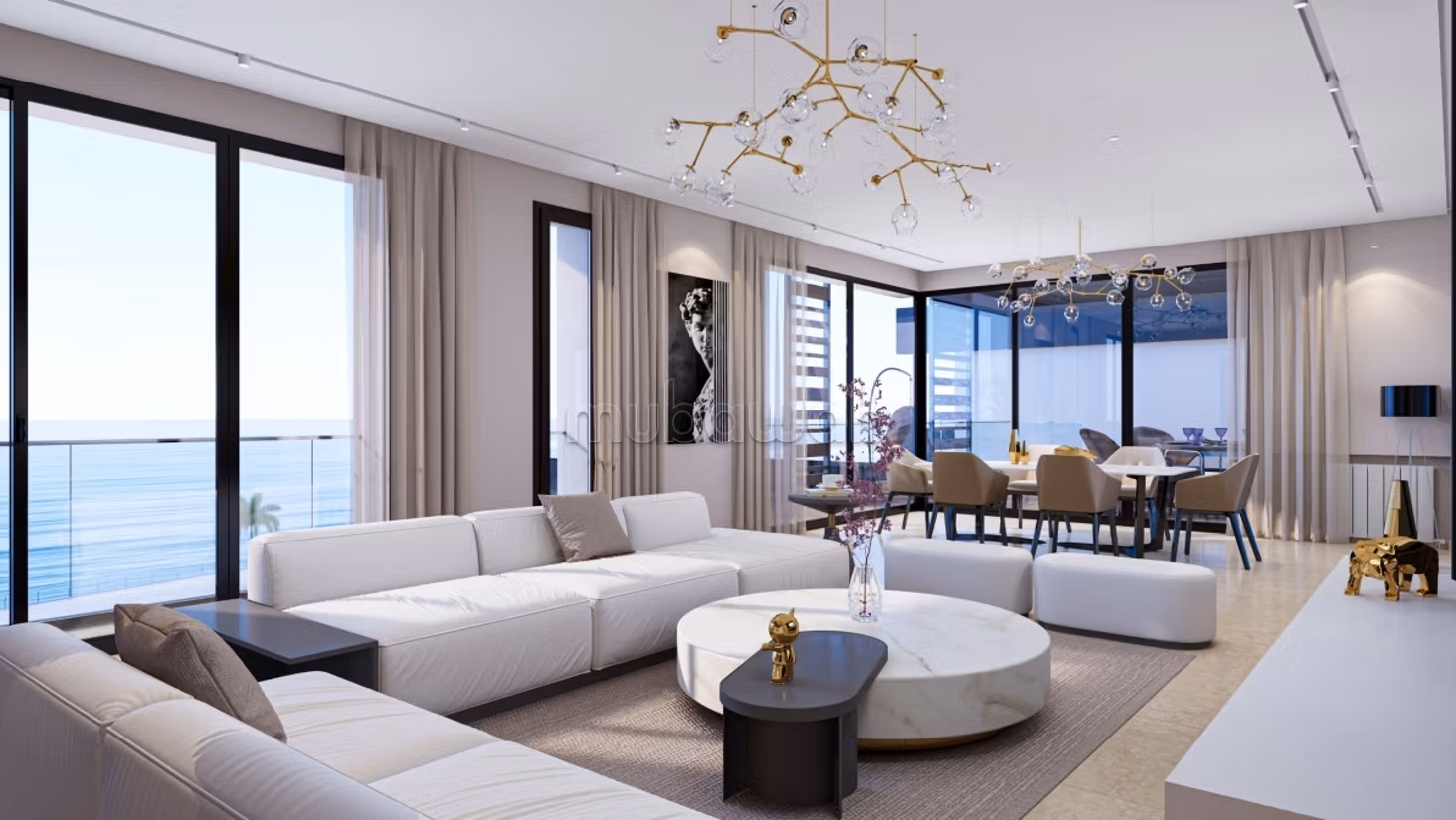 S2 Apartment at Les Berges Du Lac 1. Total area 164 m²