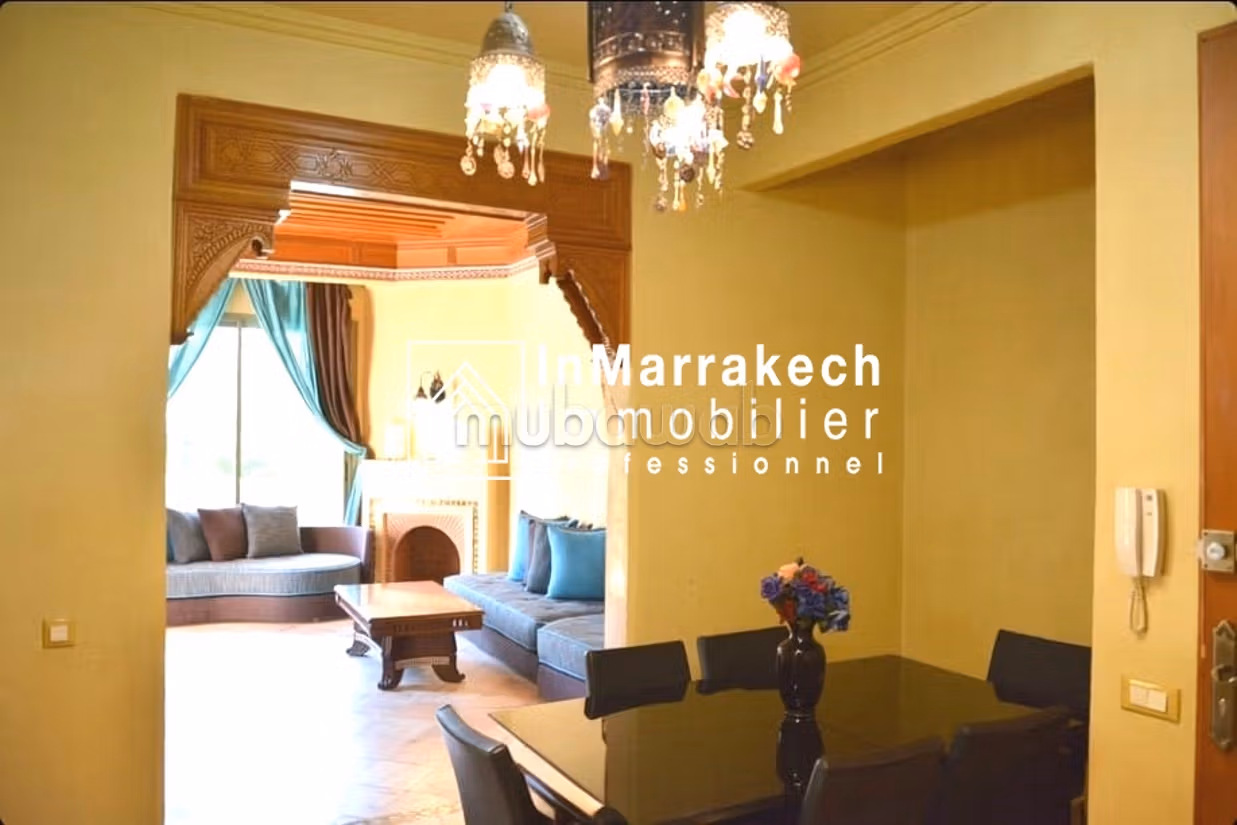 Joli Appartement 3 CH En Location à la Palmeraie — 2