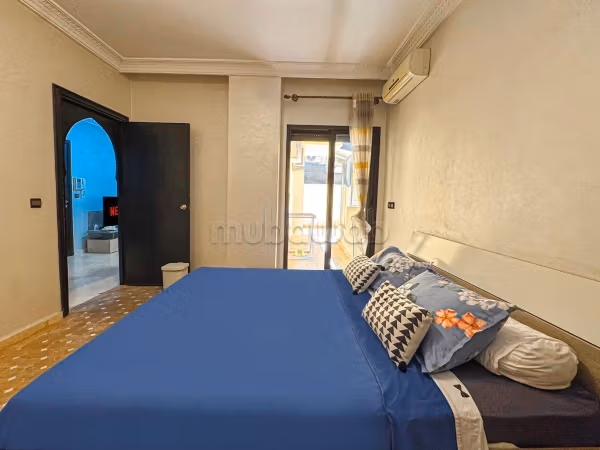 Prachtig appartement te huur in Guéliz. Oppervlakte van 85 m². Gemeubileerd