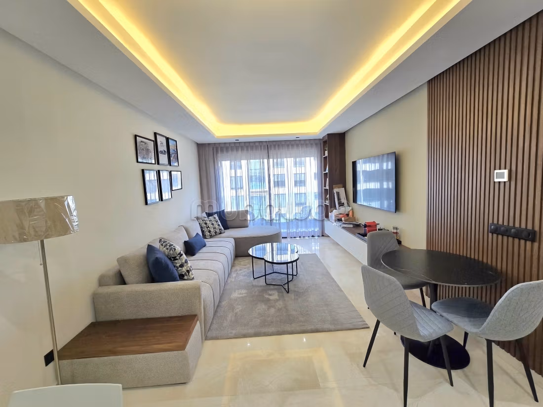Superbe appartement à louer à Casablanca Finance City. 1 belle chambre. Meublé