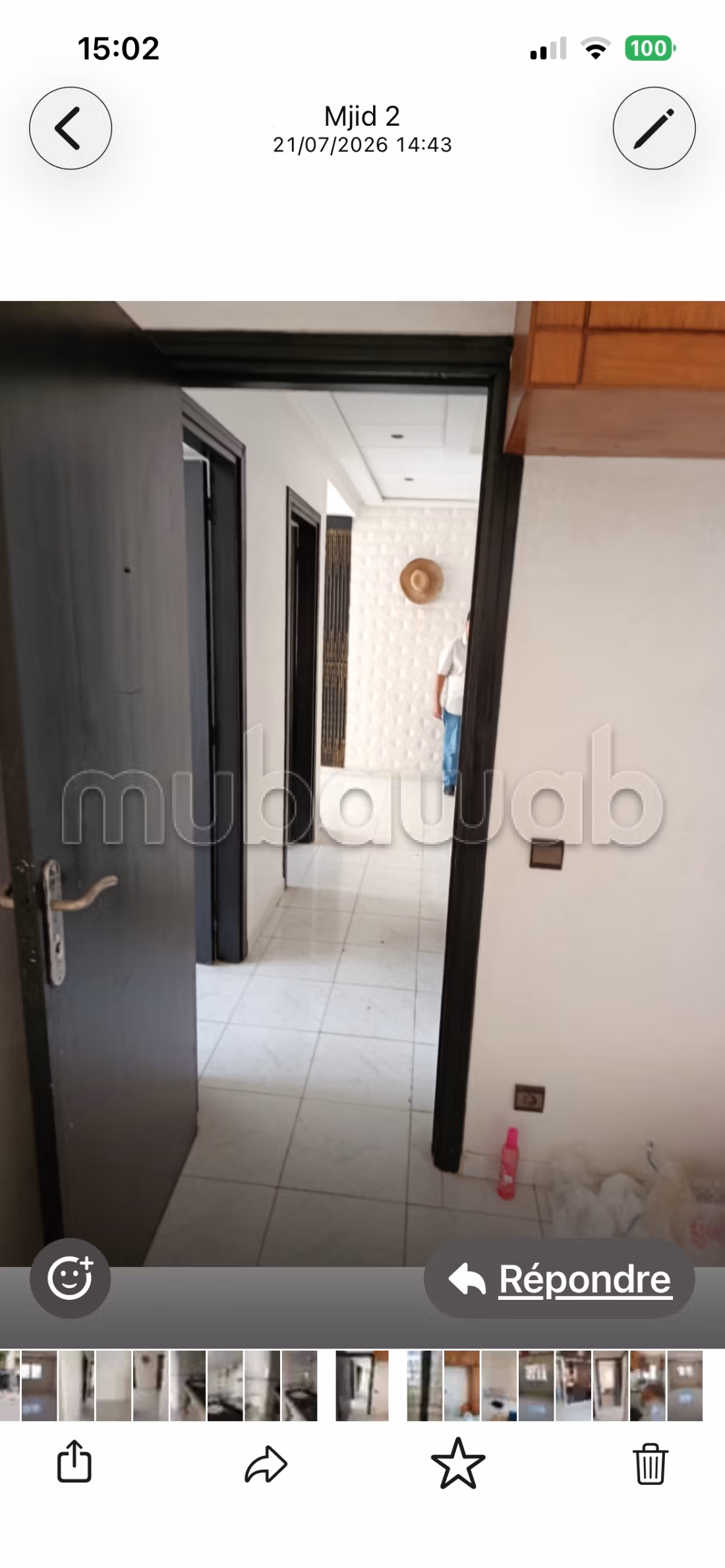 Vend appartement à Oulfa. 2 belles chambres. Porte blindée, sécurité — 5