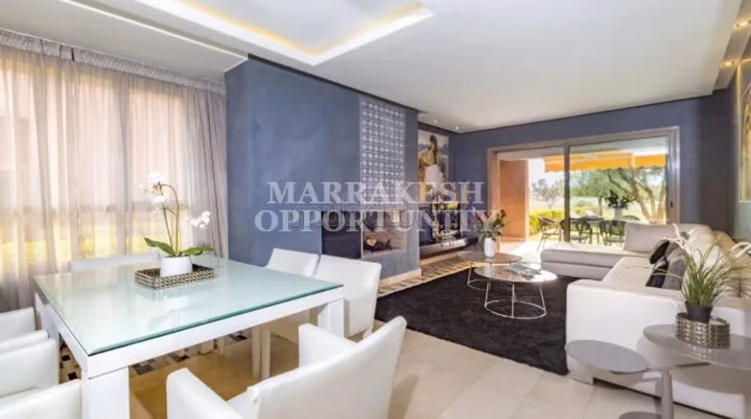Appartement au rez de jardin à louer à Agdal