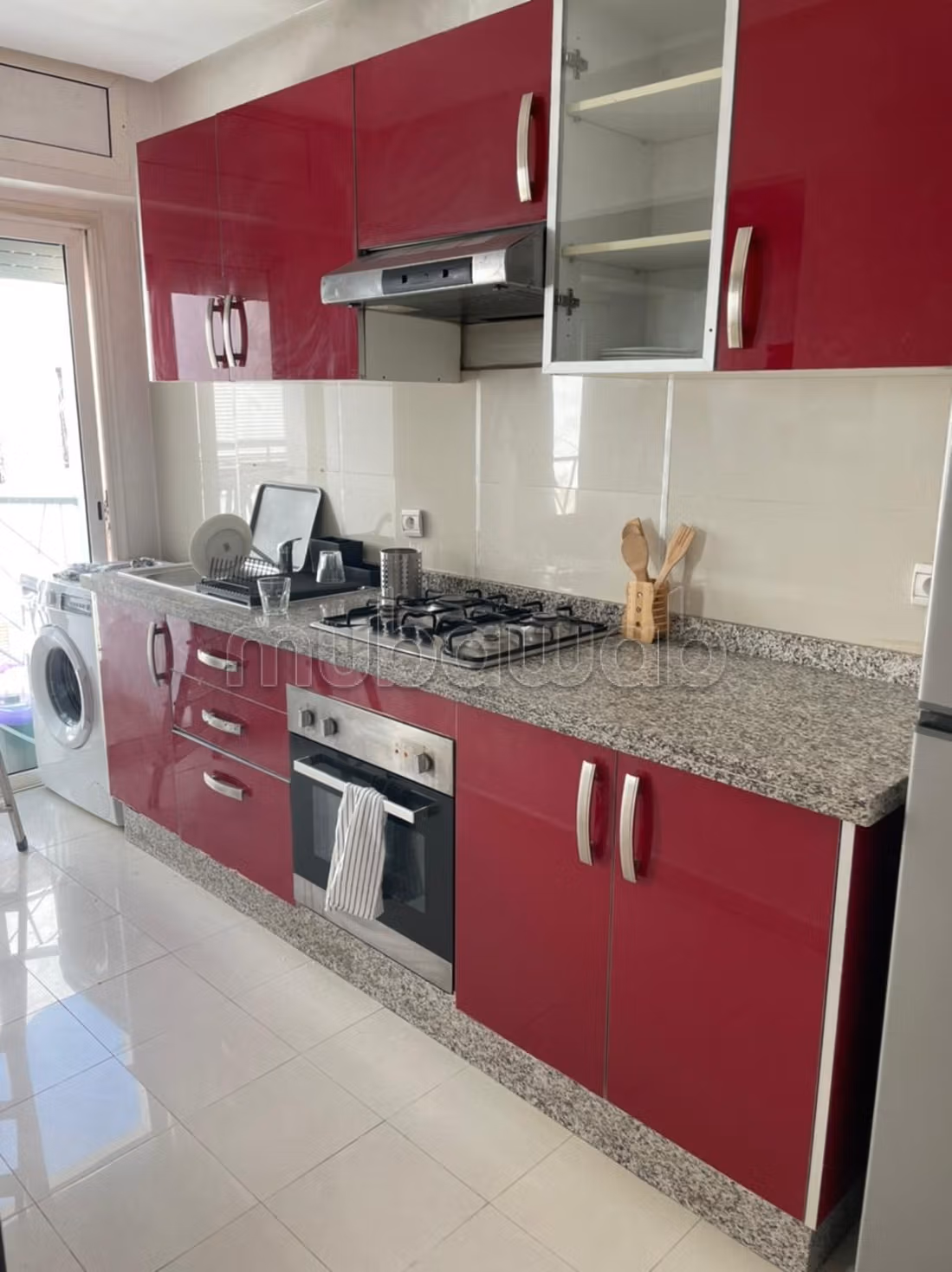 Louez cet appartement à Maârif. 
1 chambre. 
Bien meublé — 3