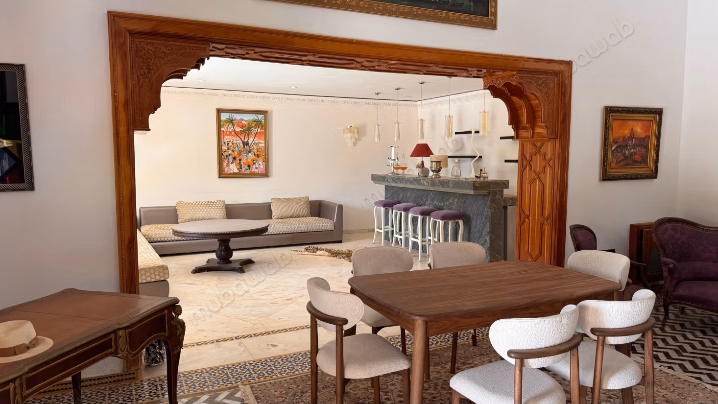 Vente villa de prestige à Marrakech. Meublée