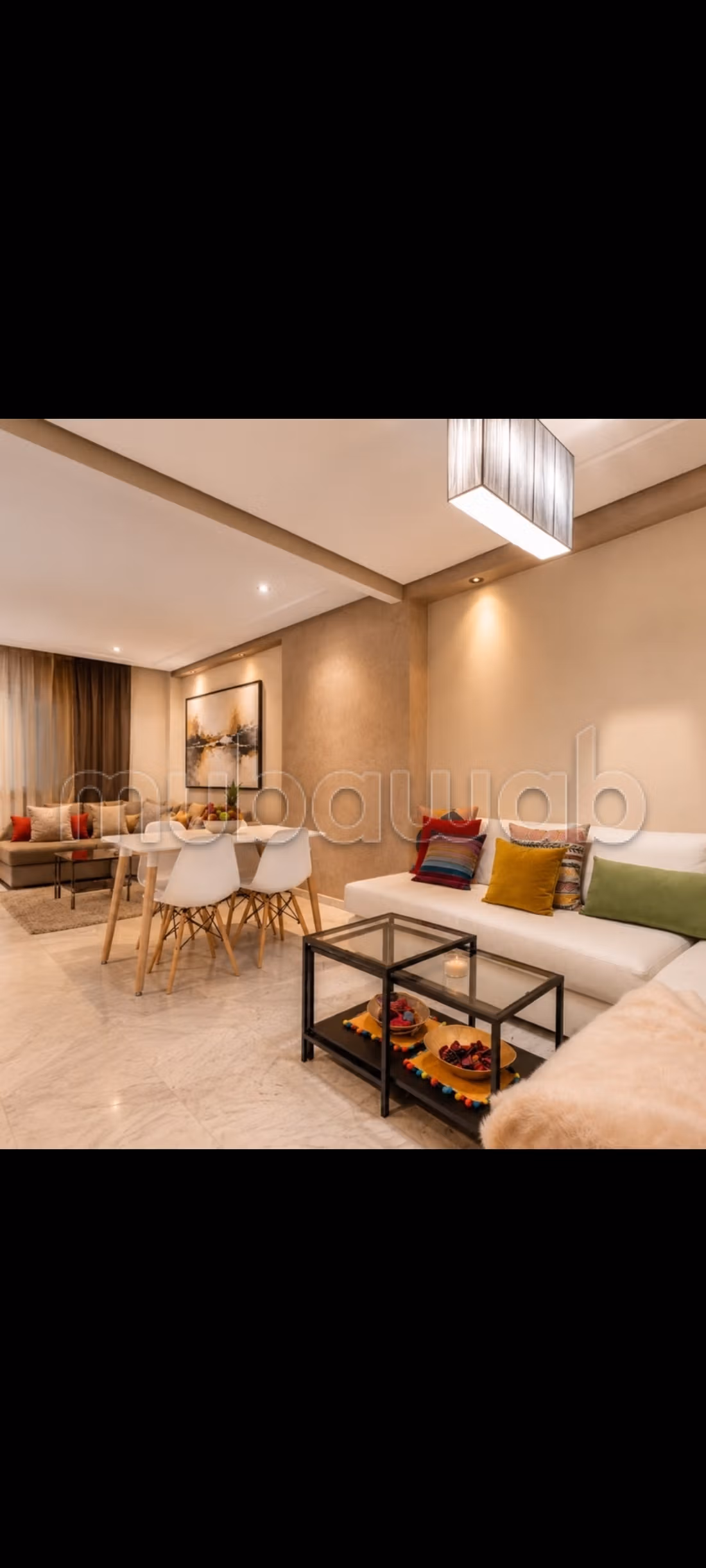 Superbe appartement à louer à Triangle d'Or. 
2 grandes pièces. 
Bien meublé — 4