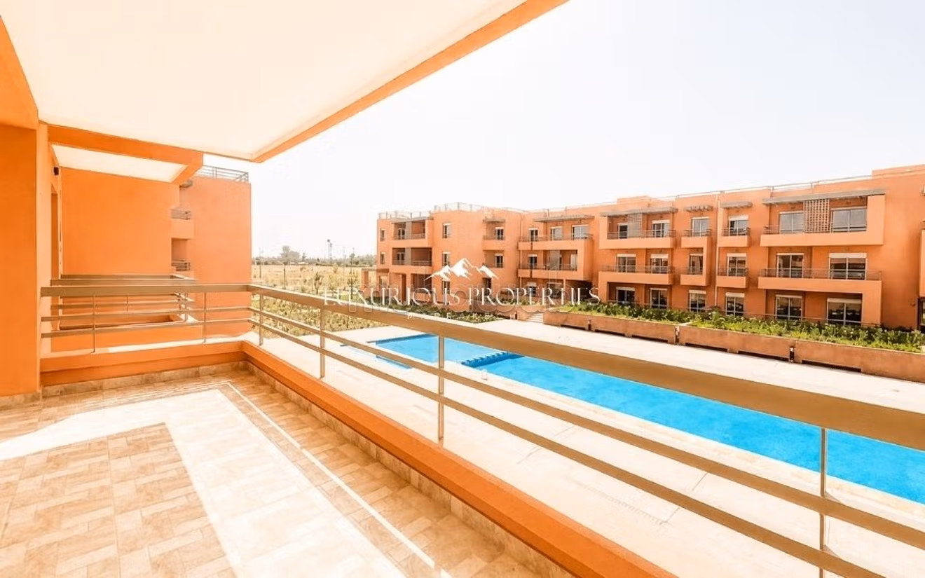 Appartement 2 chambres avec vue piscine,
Agdal