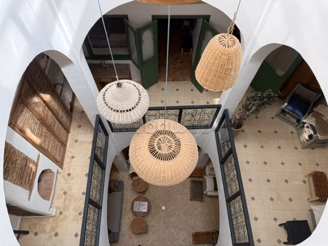 Riad vu mer dans le médina d'Essaouira
