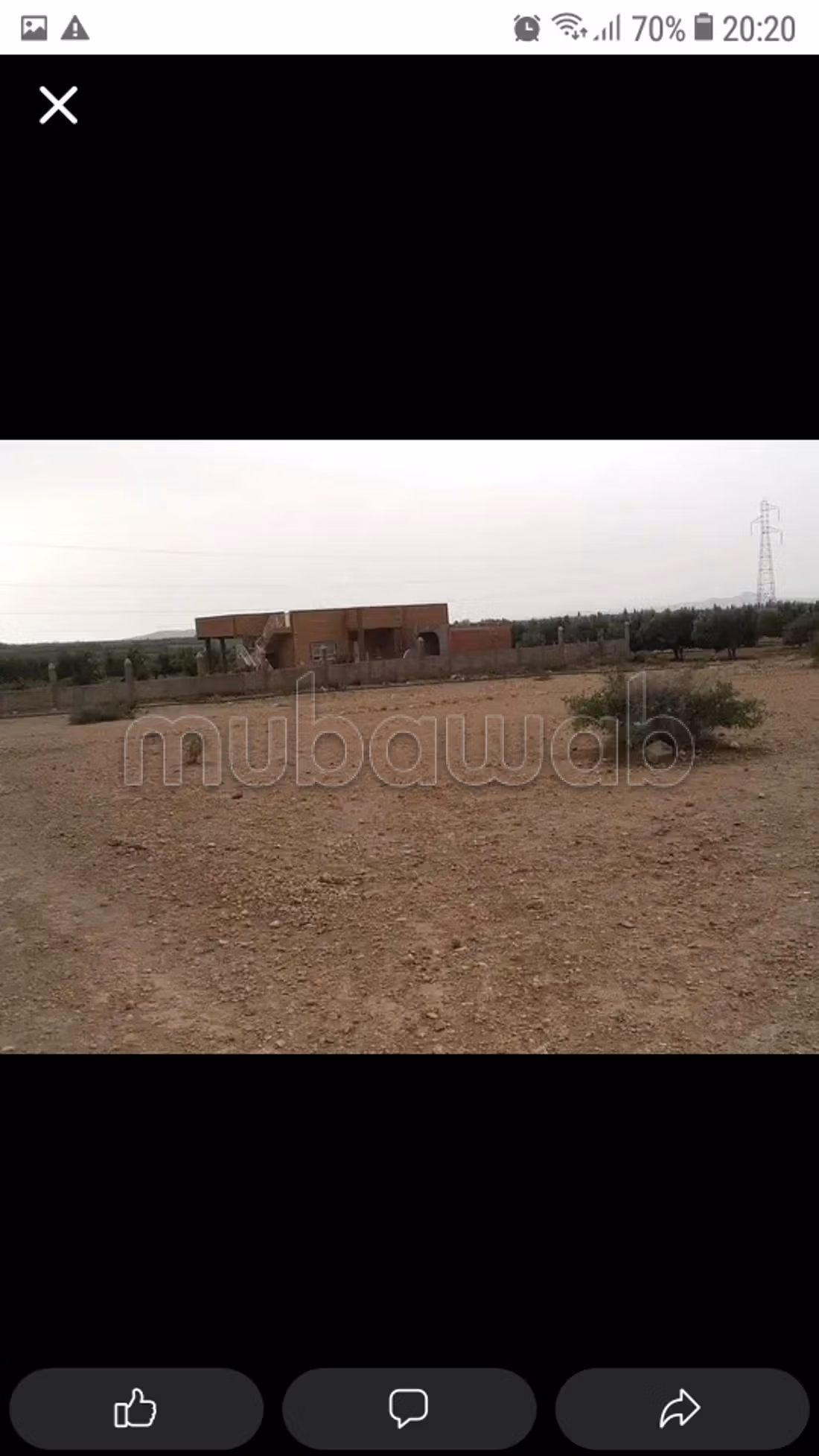 Grond van 2200m te koop in Khenfouda, Jerada weg