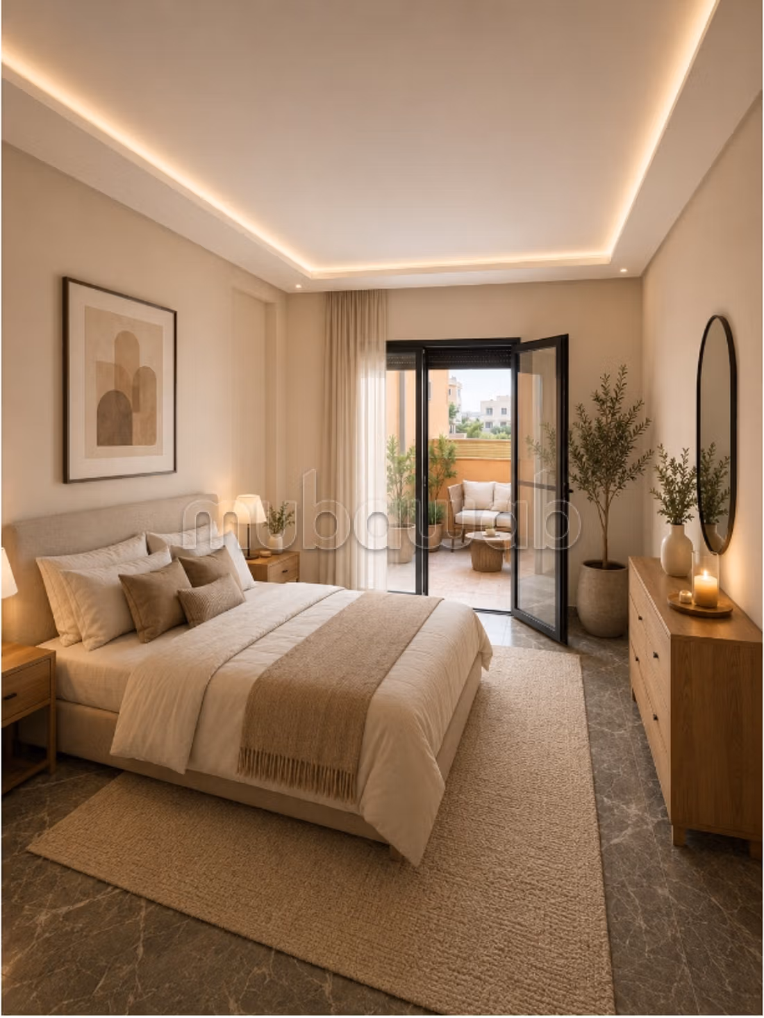 Tres rare t3 84 m2 terrasse proche quartier menara — 2