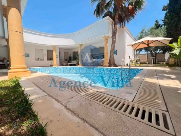 For rent villa S5 with pool in Soukra
