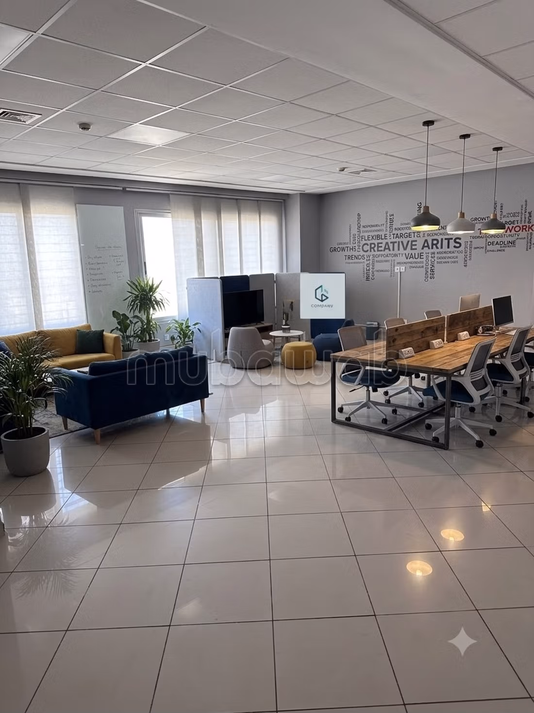 Bureau Open Space à Louer Al Miarage Center