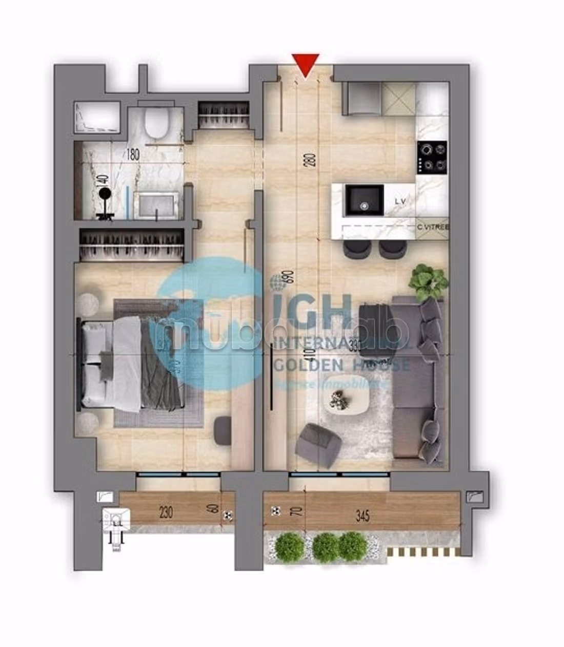 Apartment Tantana S2 High Standing