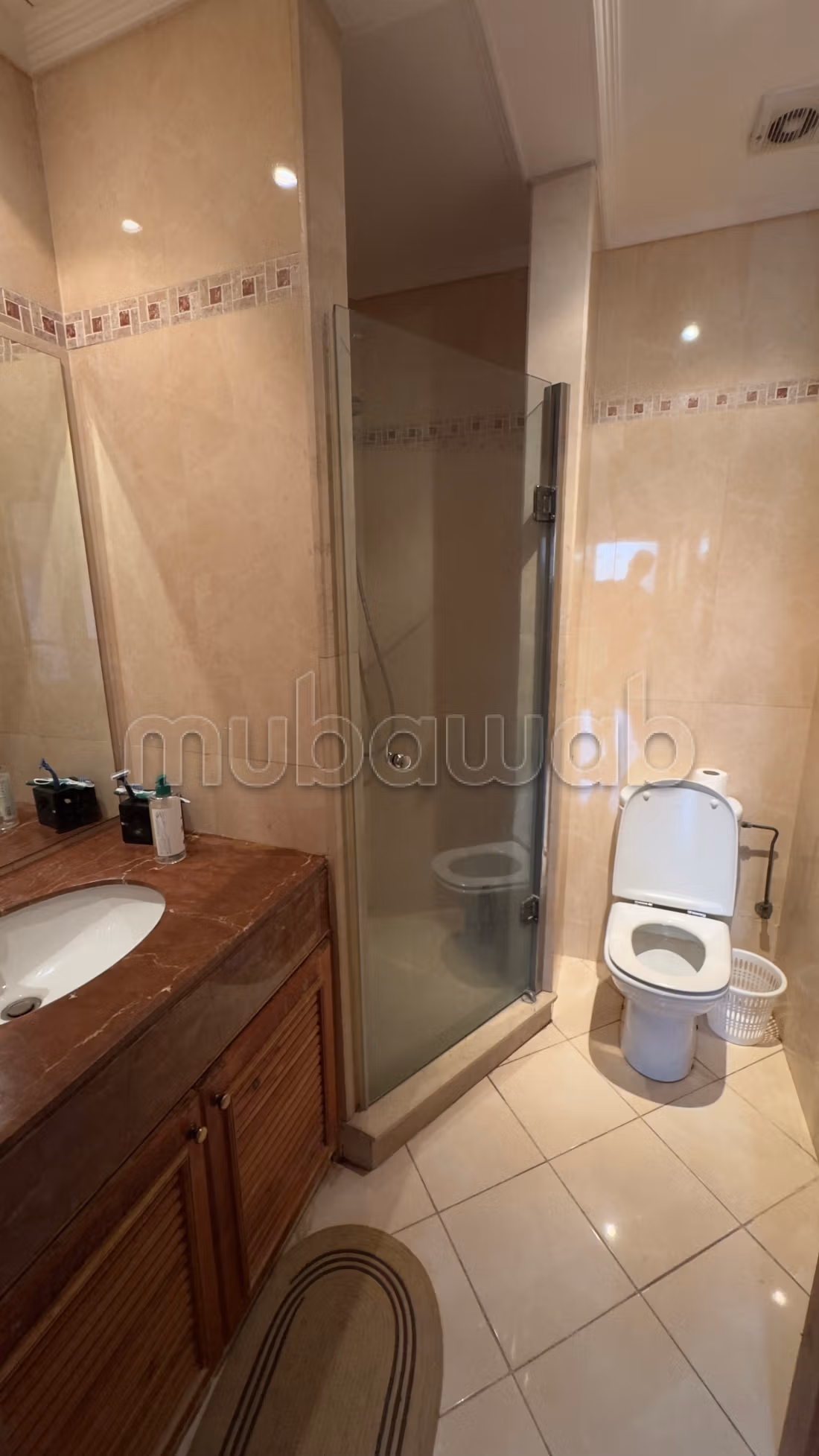 Location appartement vide 2 chambres rez de jardin à l’agdal résidence avec piscine