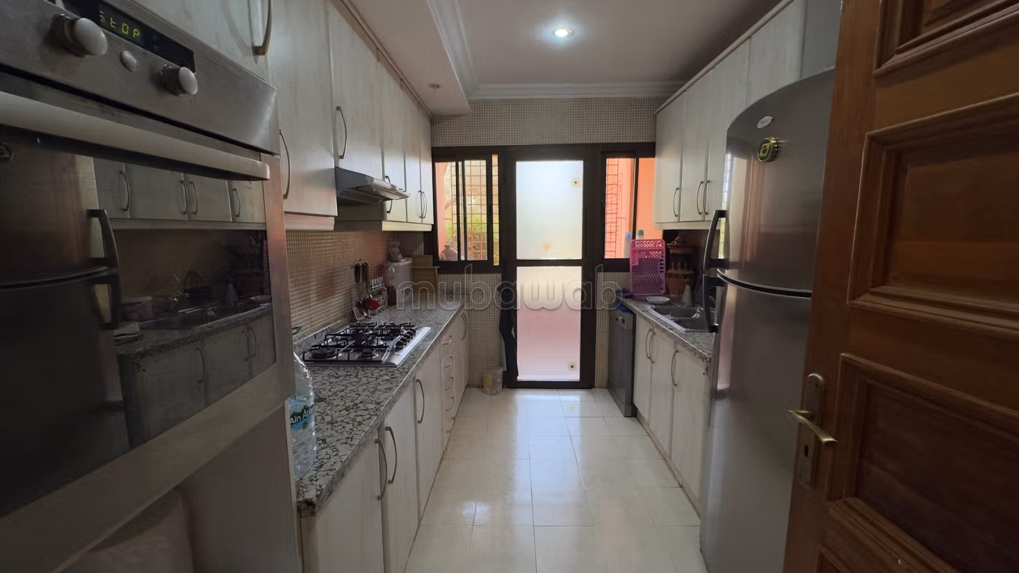 Location appartement vide 2 chambres rez de jardin à l’agdal résidence avec piscine