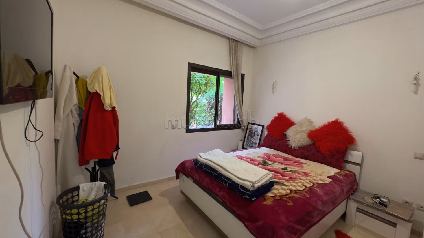 Location appartement vide 2 chambres rez de jardin à l’agdal résidence avec piscine