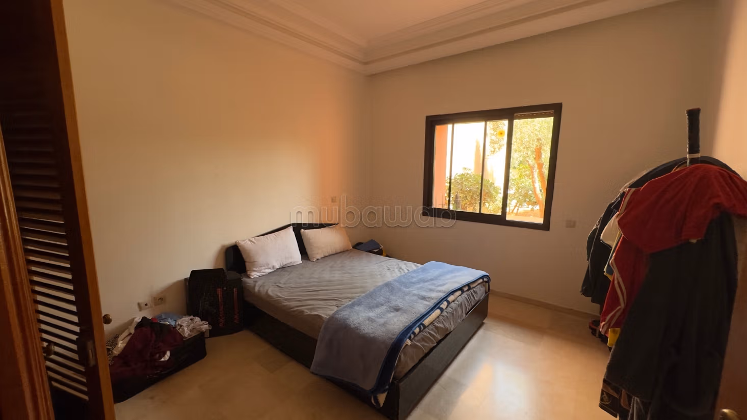 Location appartement vide 2 chambres rez de jardin à l’agdal résidence avec piscine