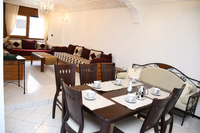 Goed gelegen gemeubileerd appartement in Agdal