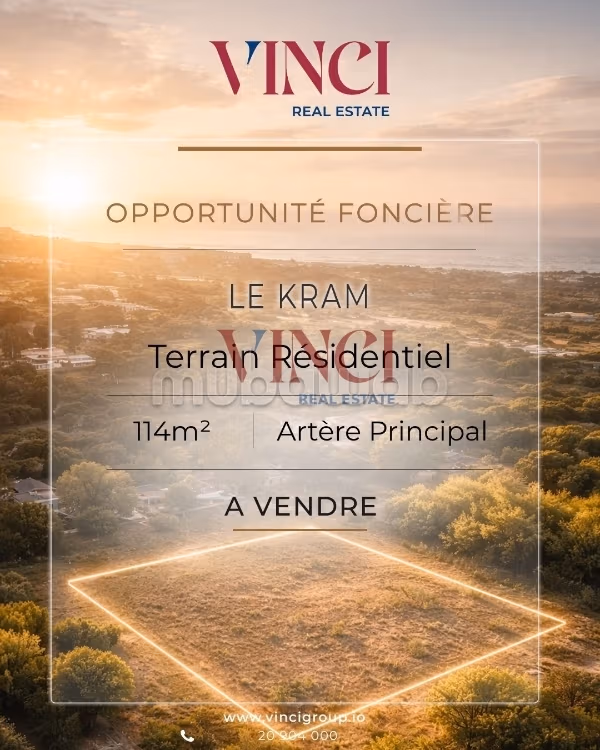 A vendre un terrain au Kram EST