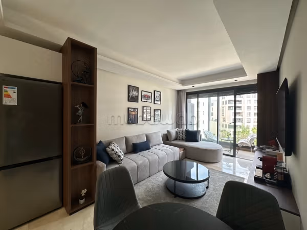 Huur dit appartement in Casablanca Finance City. 1 kamer. Opslagruimte