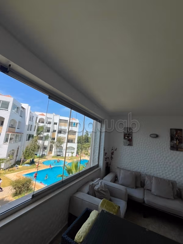 Appartements à louer à Asilah. 2 excellentes chambres. Fenêtres à double vitrage et chauffage central