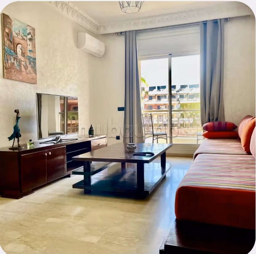Magnifique Appartement 50 m² à vendre à Guéliz. 1 belle chambre. Meublé, résidence avec piscine